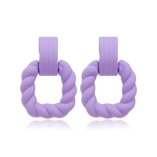 Women's Geo Acrylic Hoop Earrings