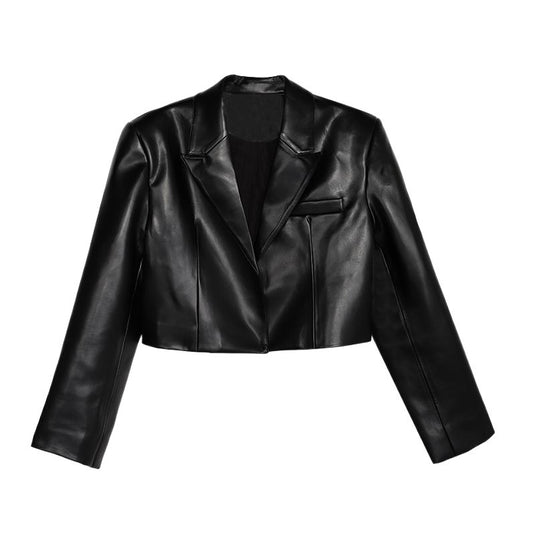 Women's Short Leather Jacket