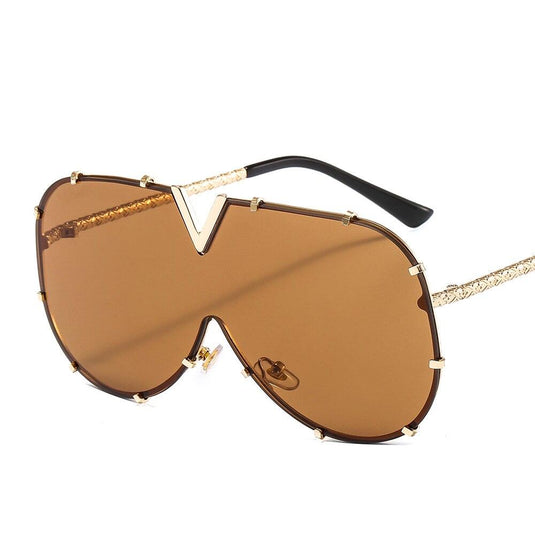 Modern Oversized Square Sunglasses - UV400 Eyewear