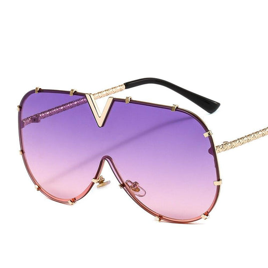 Modern Oversized Square Sunglasses - UV400 Eyewear