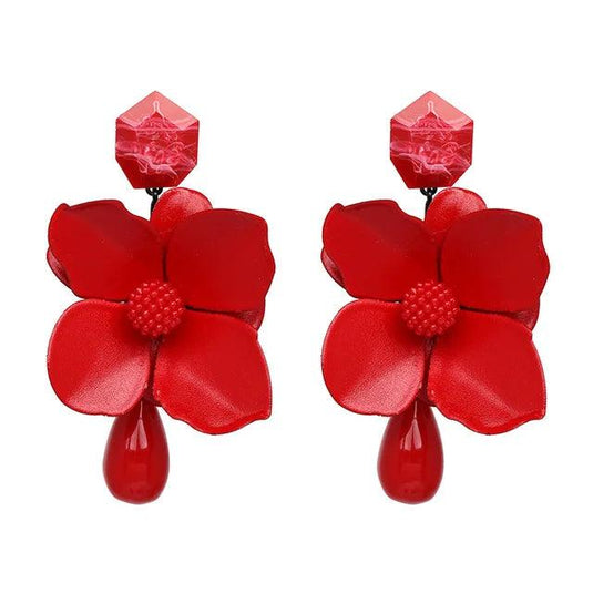 Bohemin Flower Statement Earrings