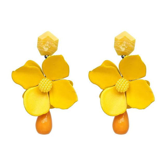 Bohemin Flower Statement Earrings