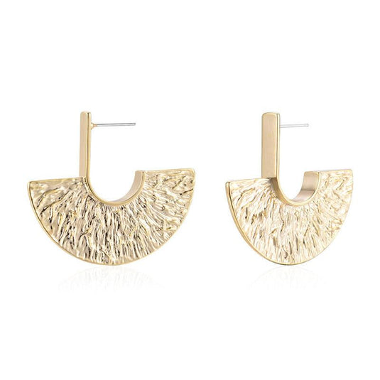 Irregular Fan-Shaped Earrings