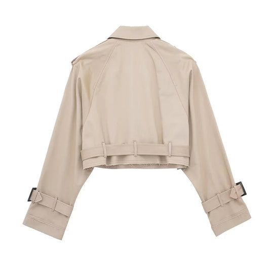 Women's Fashion Casual Short Windbreaker Coat