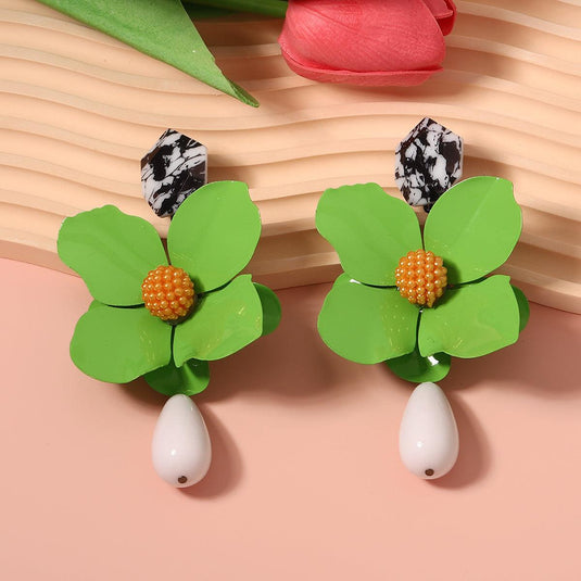 Bohemin Flower Statement Earrings