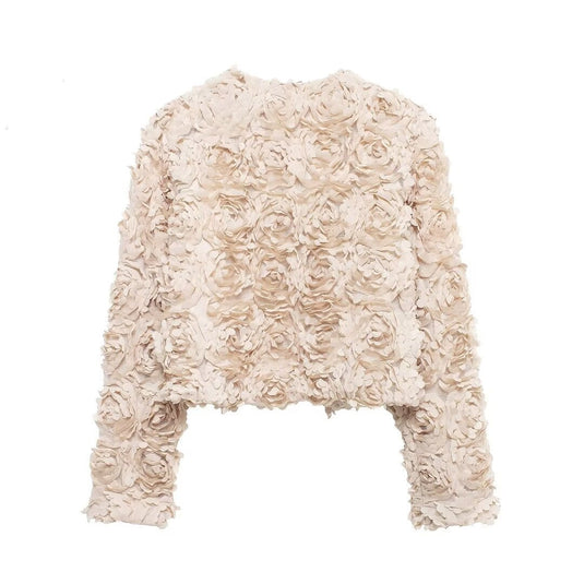 Women's Textured Flower Jacket