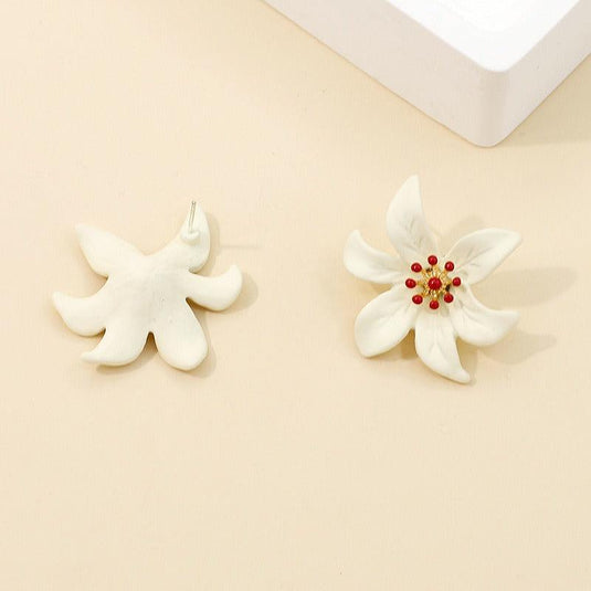 Camellia Flower Shaped Earrings