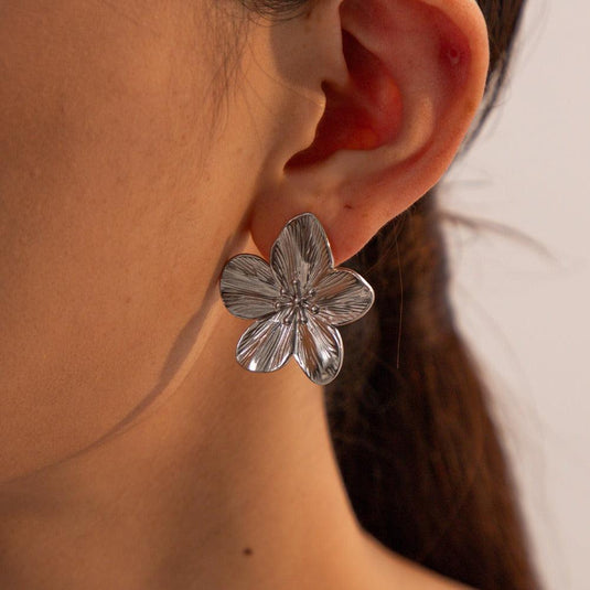 Simple Flower Stud Earrings