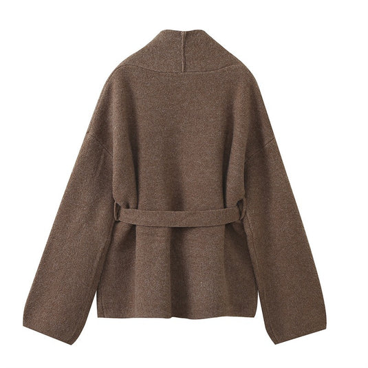 Waistband Heavy-Duty Cashmere Cardigan