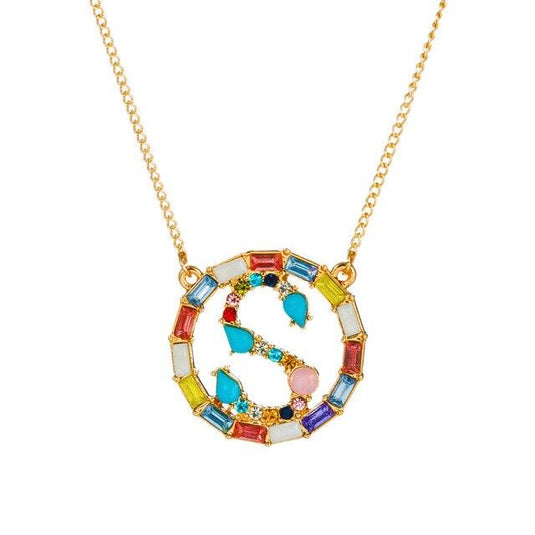 A-Z Letter Colorful Necklace