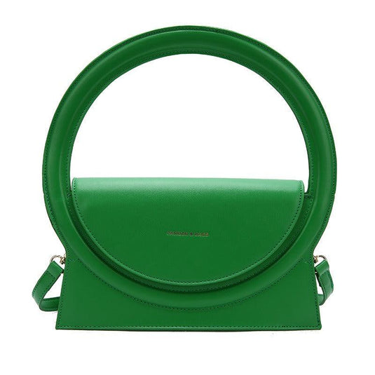 Trendy Round Handle Crossbody Women's Bag