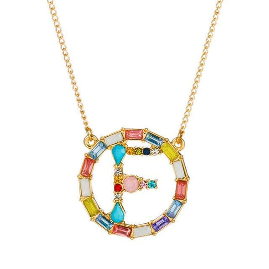 A-Z Letter Colorful Necklace