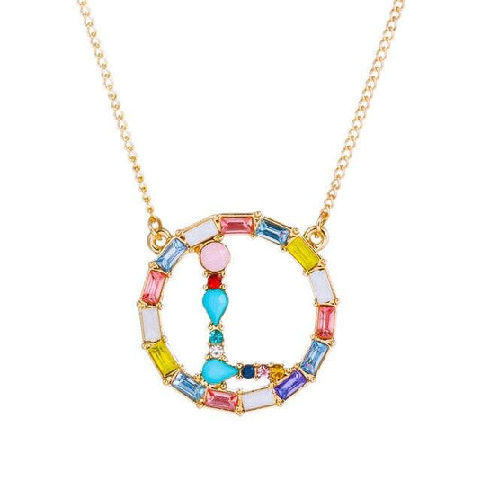 A-Z Letter Colorful Necklace