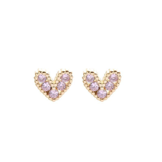 Purple Heart - Love Earrings