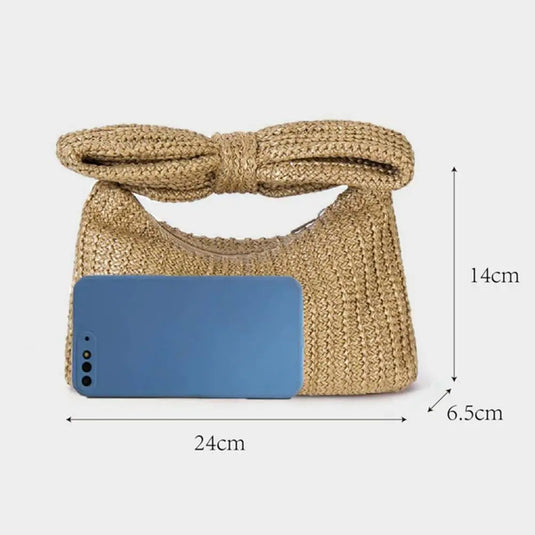 Women's Foldable Bow Shape Clutch Bag